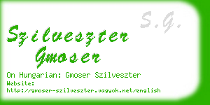 szilveszter gmoser business card